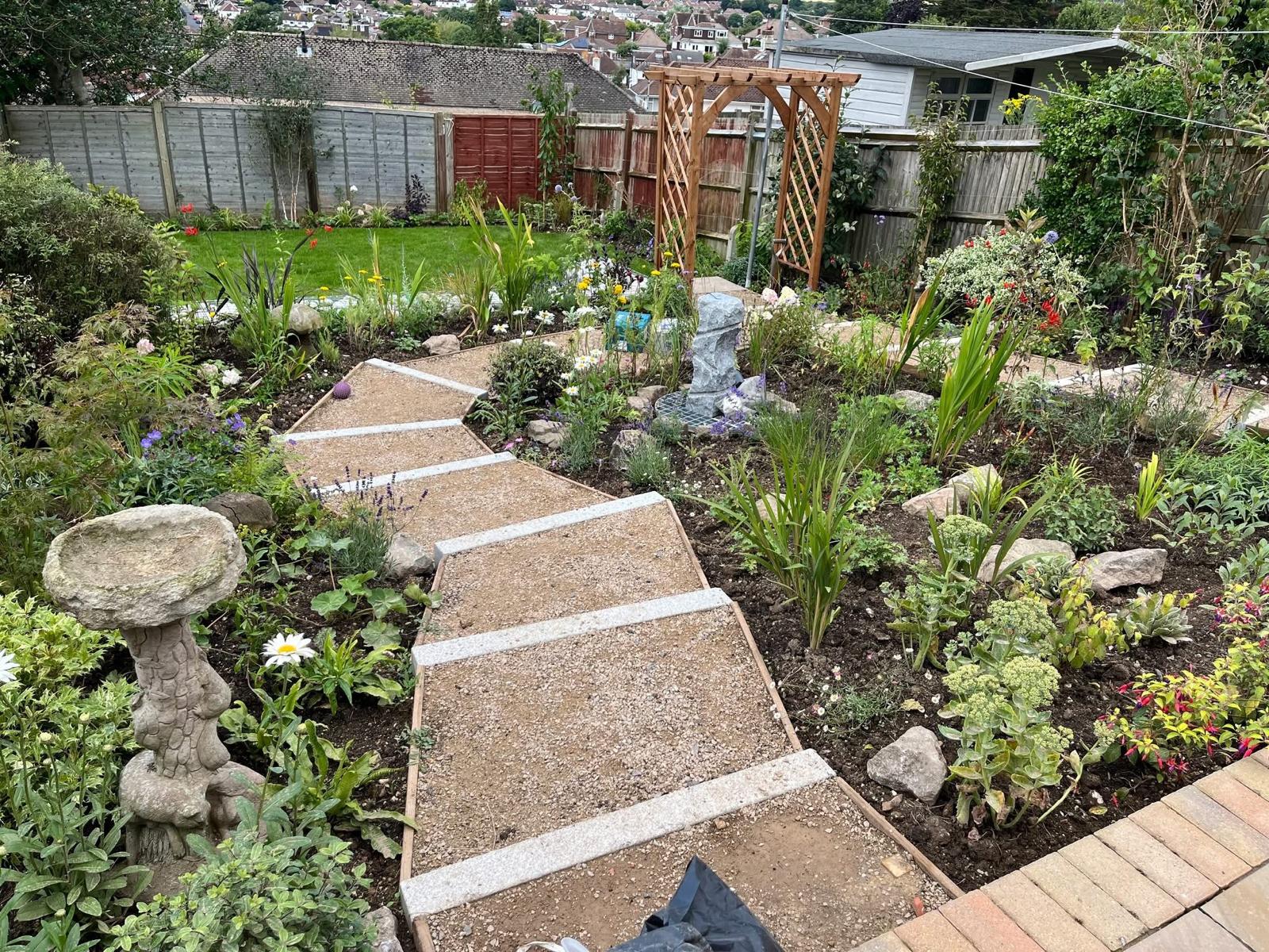 Professional garden landscaping with premium materials.